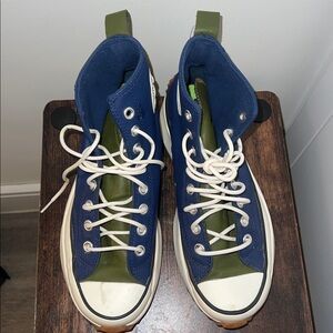 Converse Navy and White High-Tops